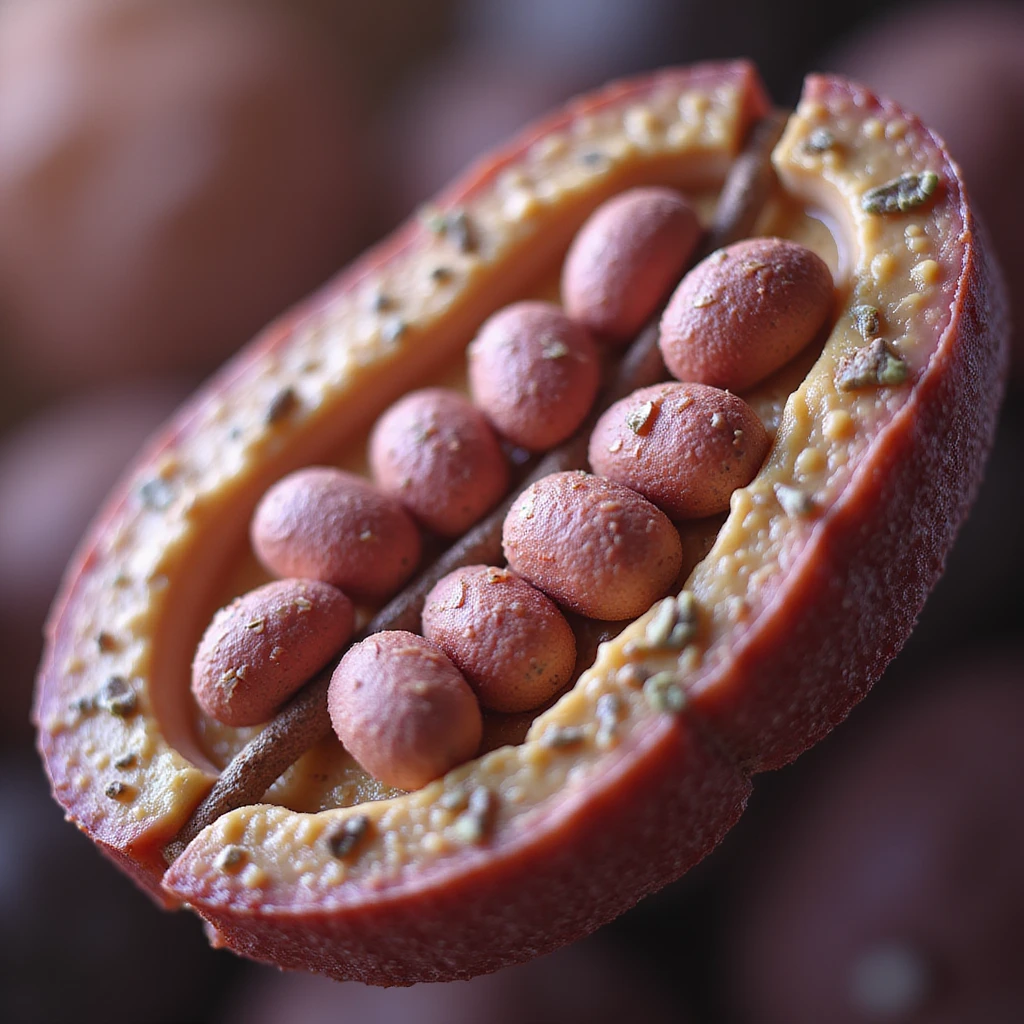 hyperrealistic 4K image showing fatty acid transport mechanism in mitochondrion, highlighting carnitine and cellular structures emoji