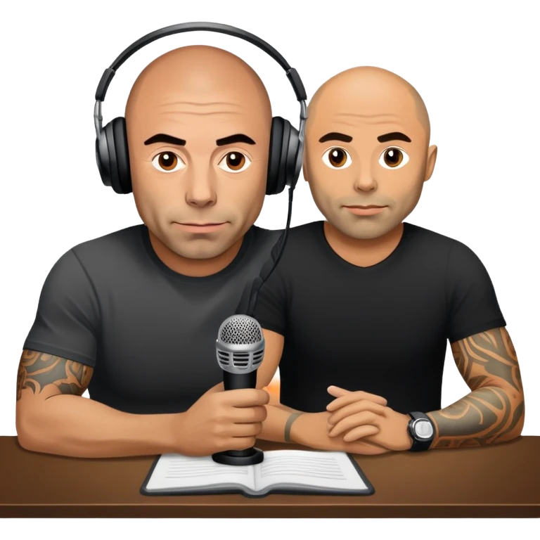 generate realistic detailed joe rogan podcast emoji