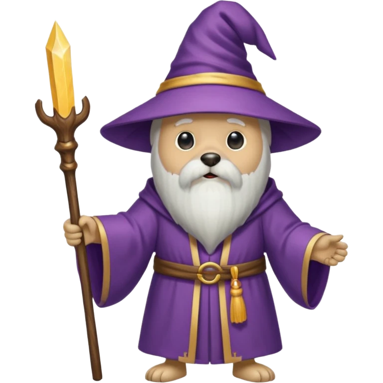 Dog wizard emoji
