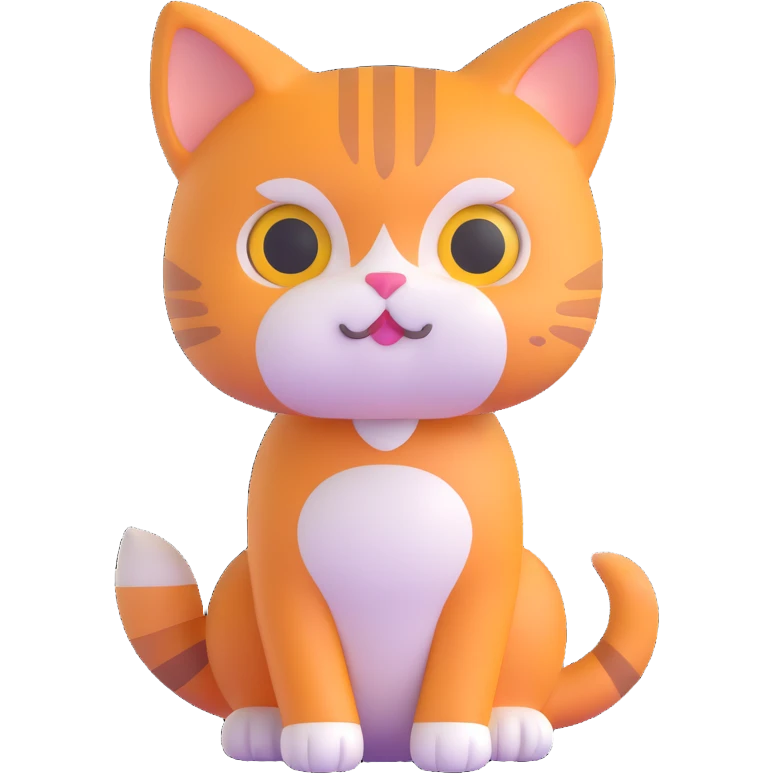 adorable cat posing emoji