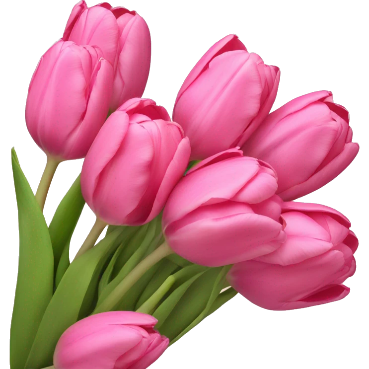 Bouquet of pink tulips emoji