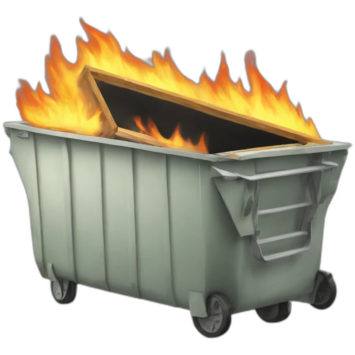 dumpster-fire emoji