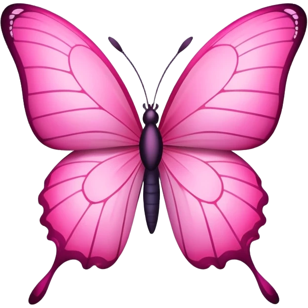 Pink butterflu emoji