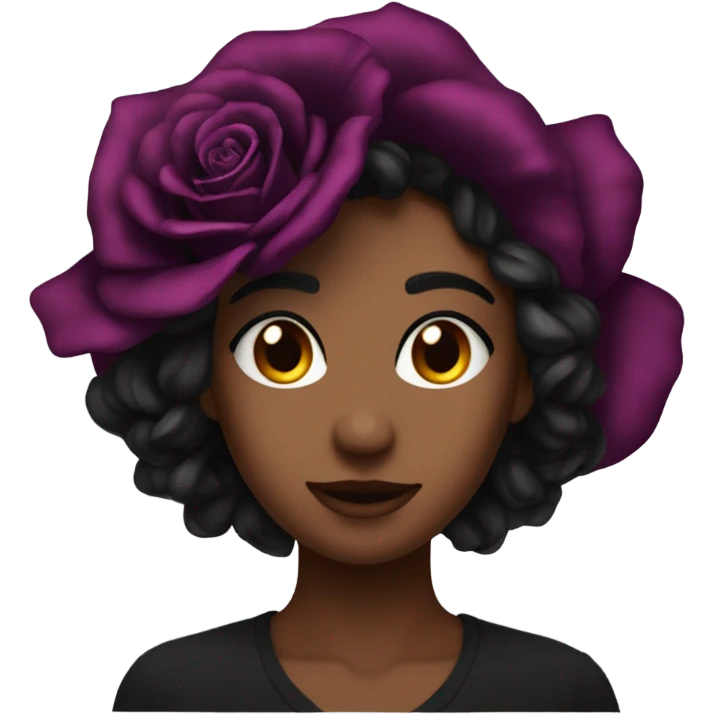 Black rose emoji
