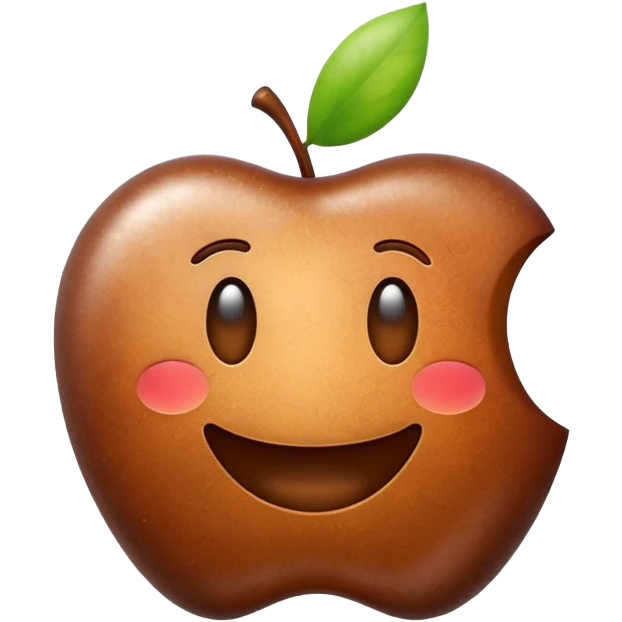 emoji poop   Apple logo  emoji