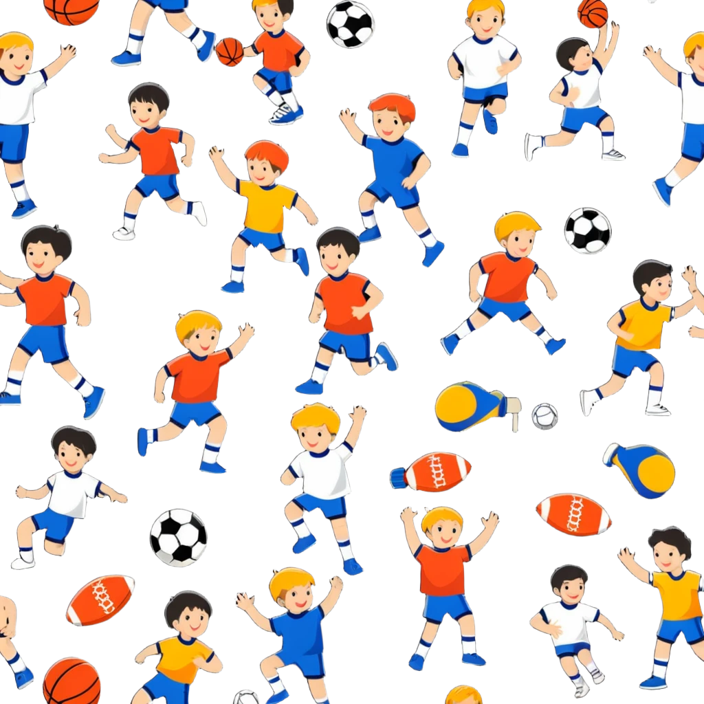 children playing sports emoji