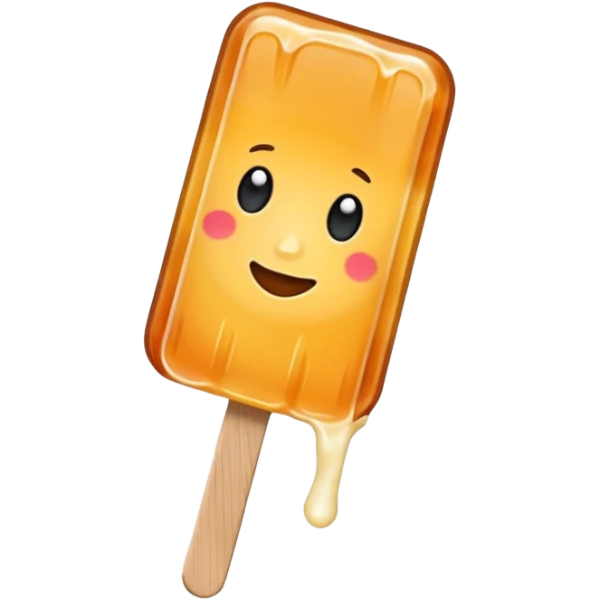 maple taffy on a popsicle stick emoji