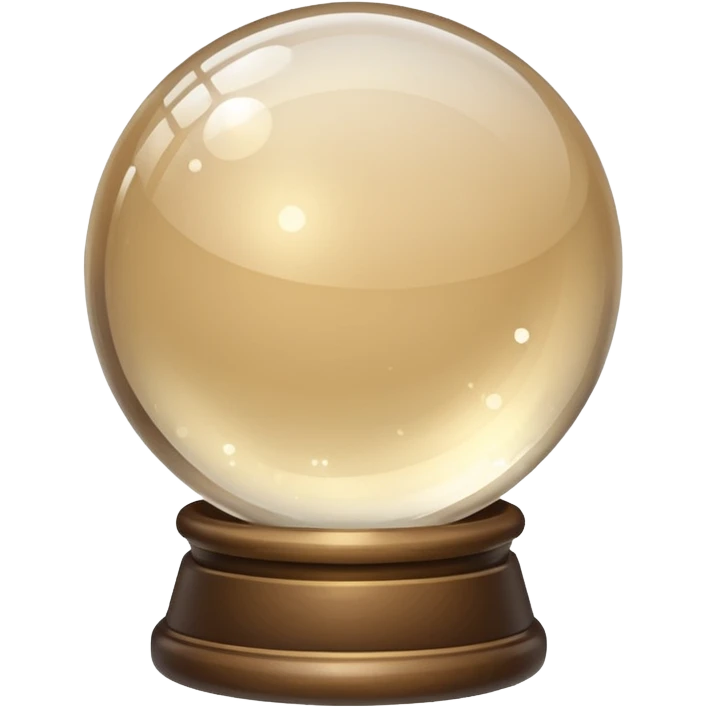 crystal ball sparkles beige emoji