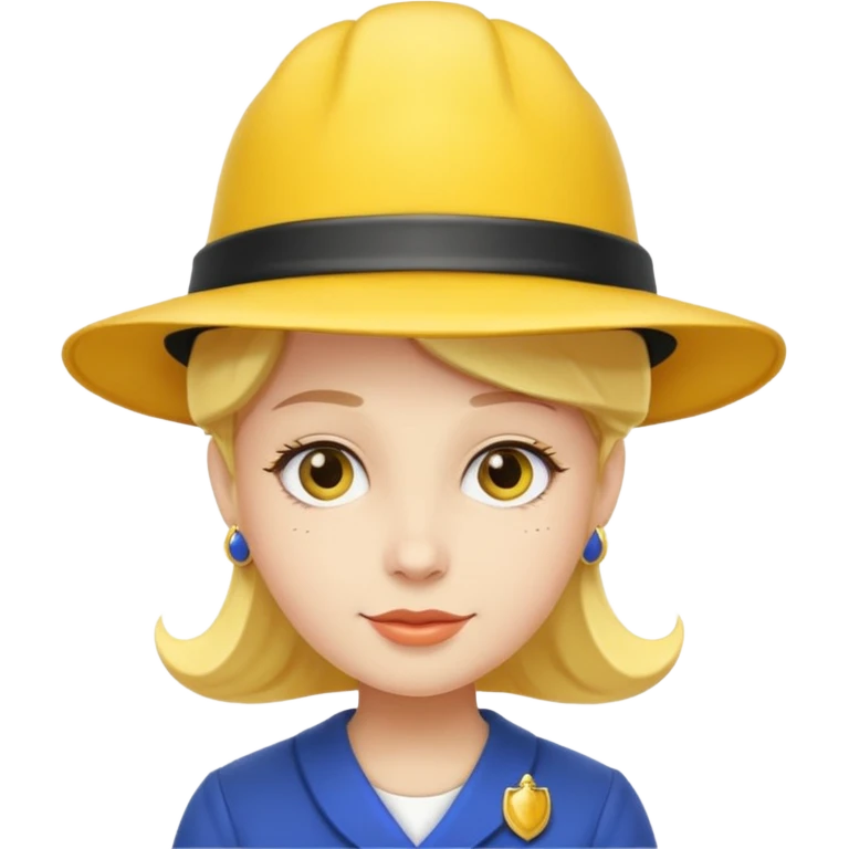 royal with yellow hat emoji