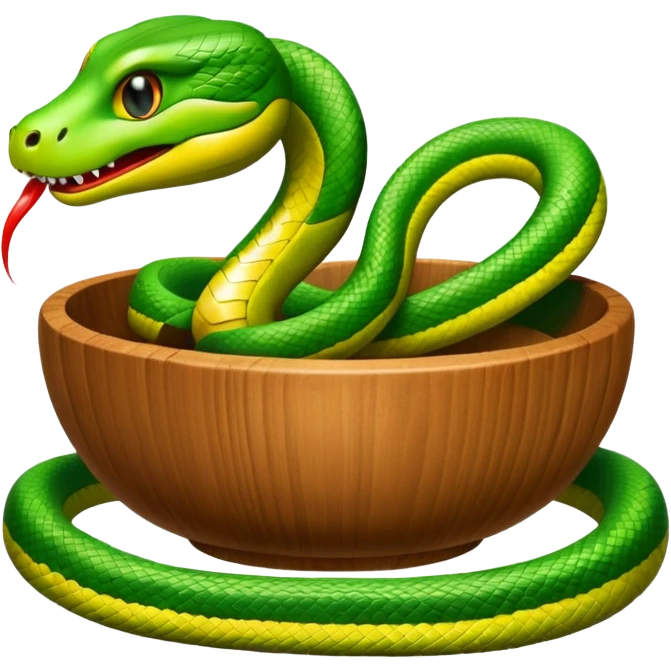 Buatkan saya emoji tema ular dan cawan emoji