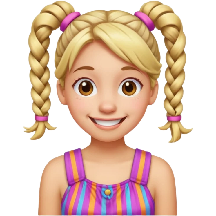 Goofy girl emoji