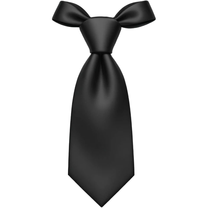 standerd tie, genrate only tie which is in black color emoji
