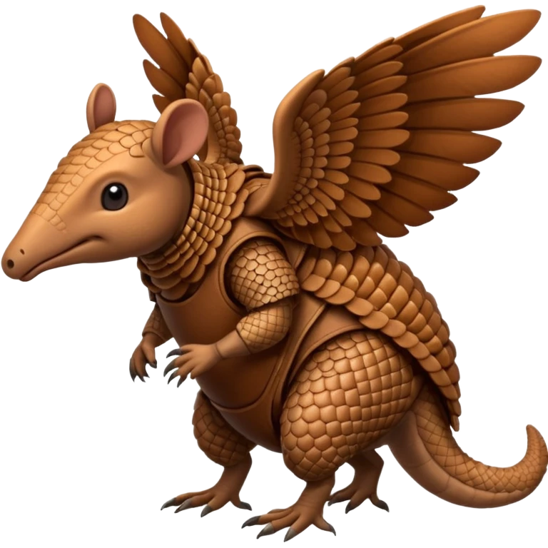 winged armadillo emoji