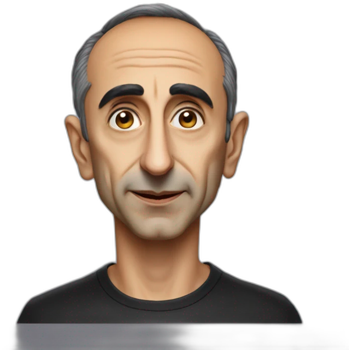 Eric Zemmour avec un nez de sorcière emoji
