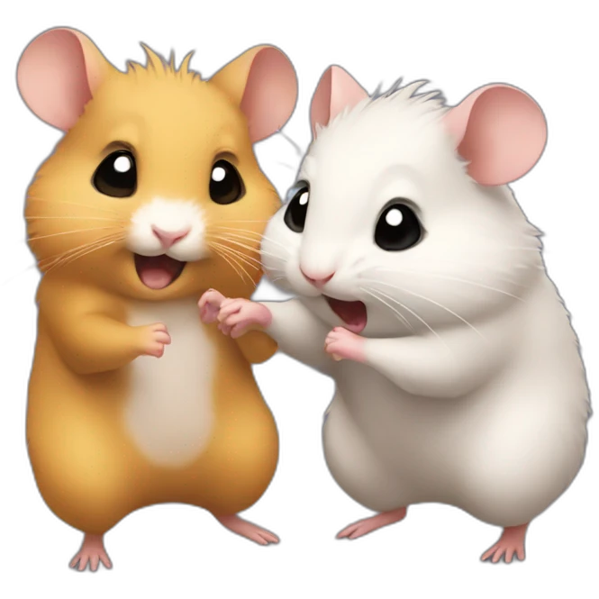 Hamsters dance battle emoji