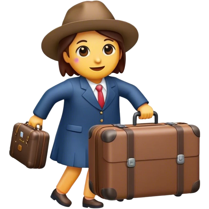 Use my personal emoji carrying a suitcase emoji