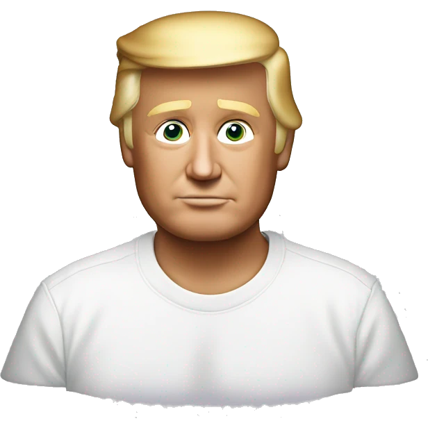 Donald Trump wearing a Supreme box logo teeshirt emoji