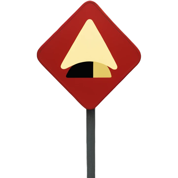 yield sign emoji