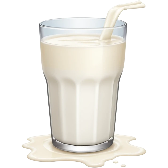 glass of milk spill on floor emoji