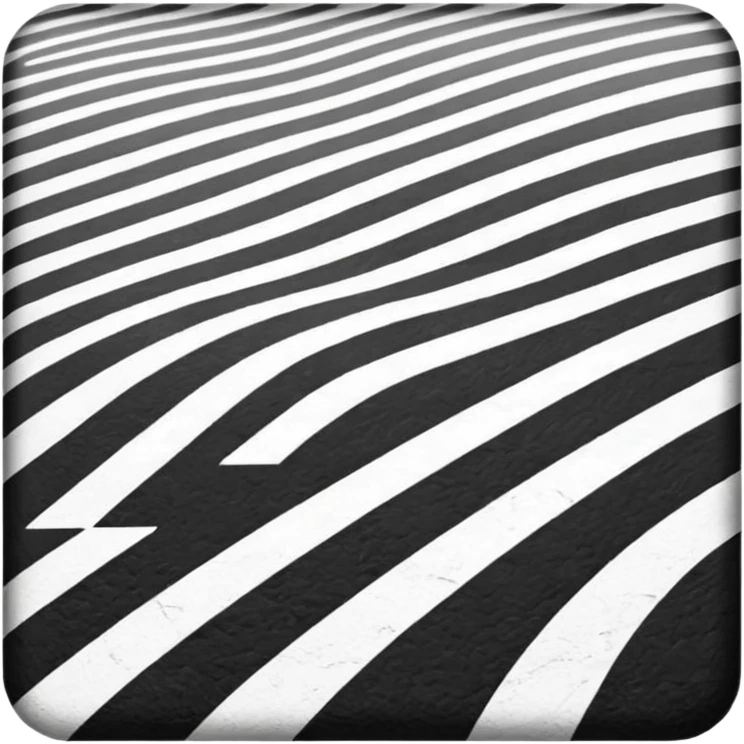 полосатая черно-белая дорога emoji