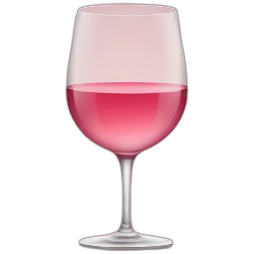 A glass of rose wine emoji
