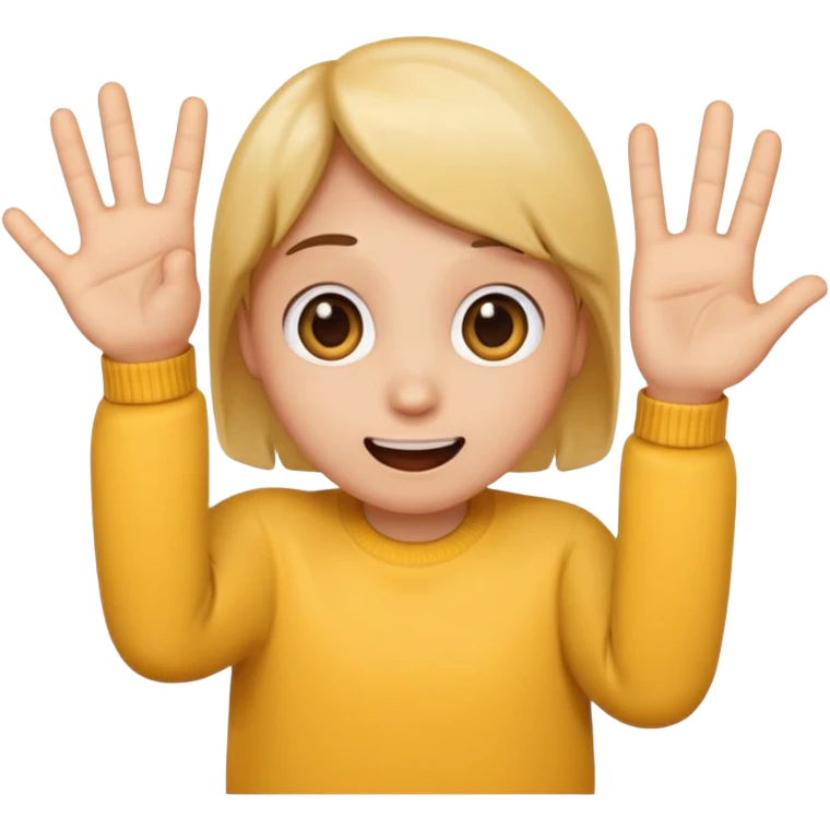 Emoji with a hand showing 5 fingers, and a face of surprise  emoji