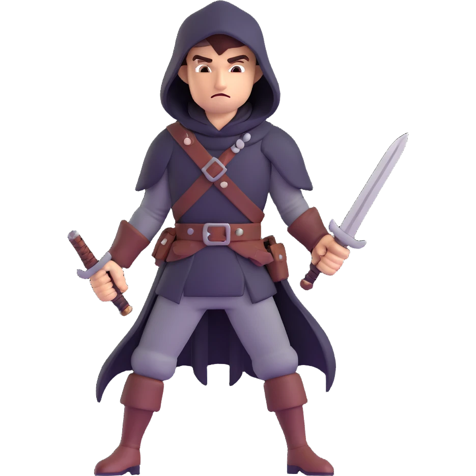 rogue thief with daggers emoji