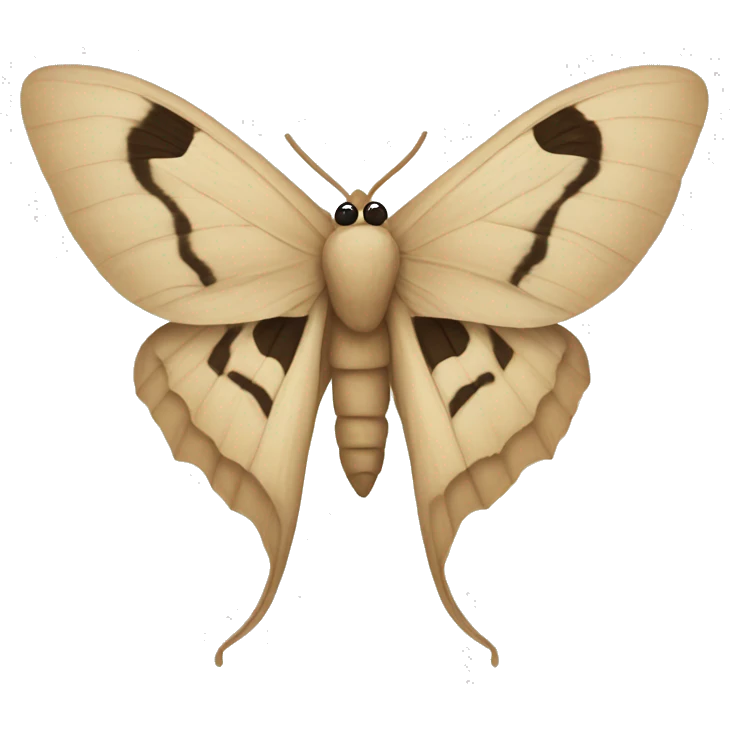 Beige moth emoji