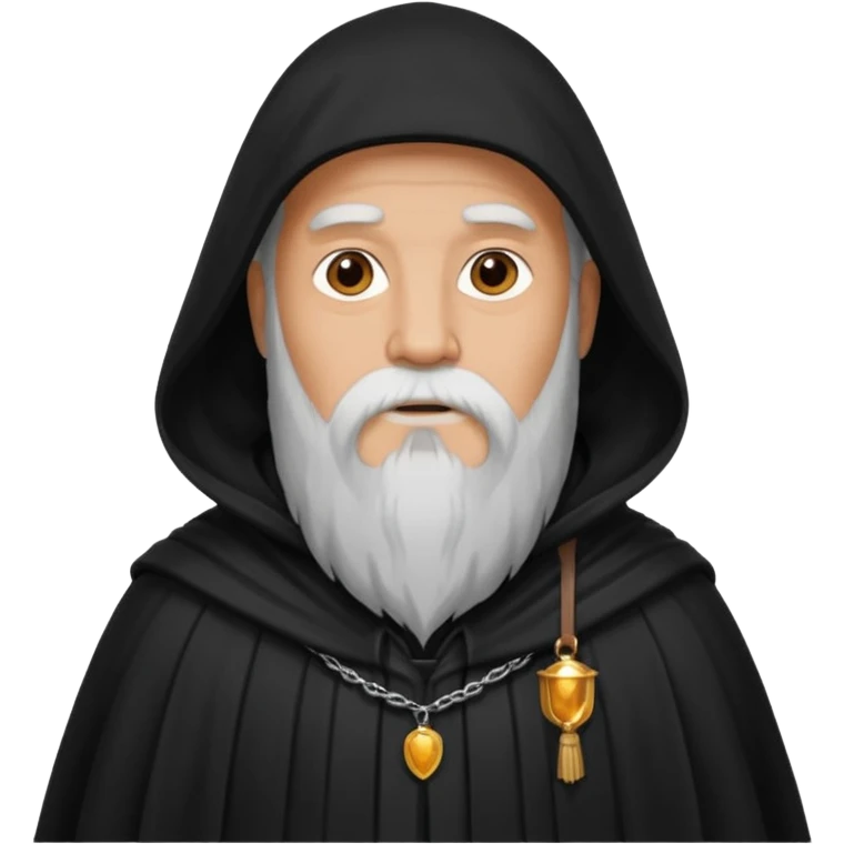 A wandering philosopher in a long black cloak emoji