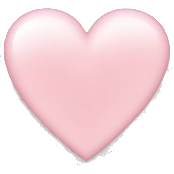 light pink heart emoji
