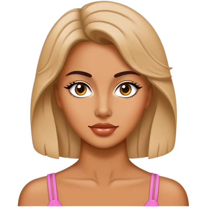 Beautiful woman in 1980’s woman fashion look emoji