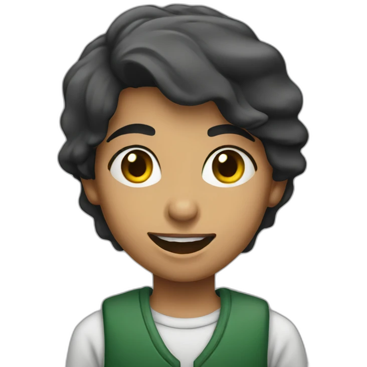 Palestinian kid boom emoji