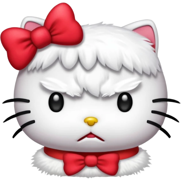 Angry hello kitty  emoji