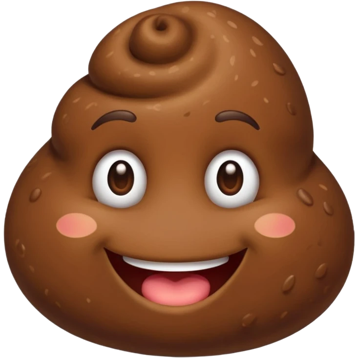 a smiling poop emoji