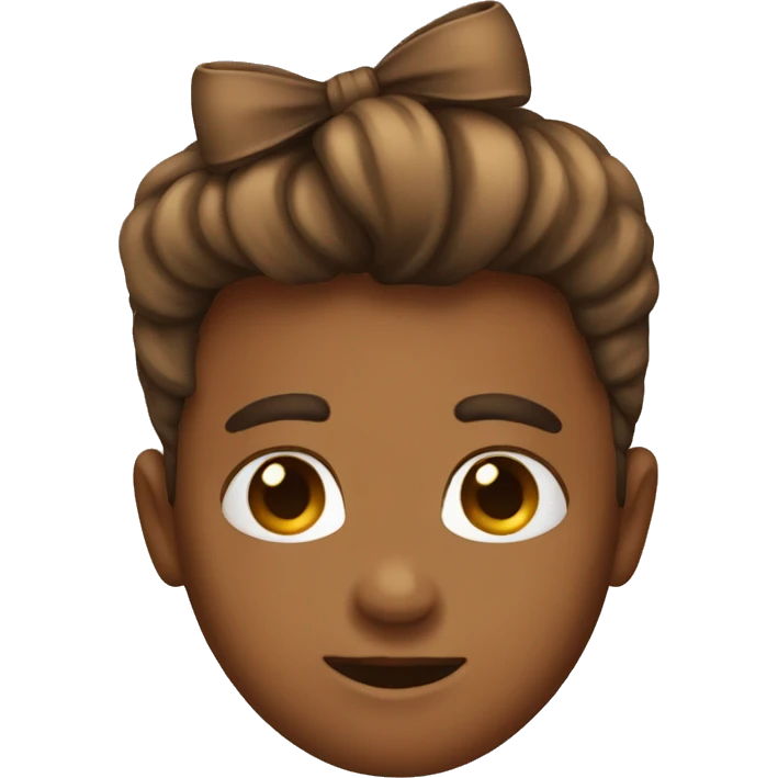Brown bow emoji emoji
