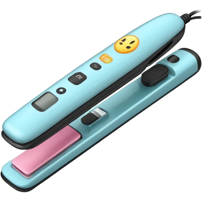 hair straightener emoji