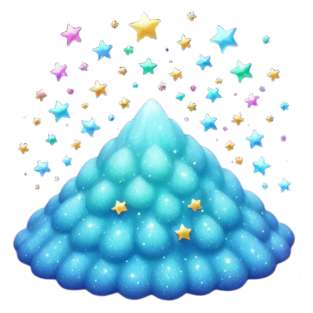 tiny sparkling glitter dust scattered in the air, shining brightly, floating and spreading. Glossy, smooth, soft shadows, white background.



 emoji
