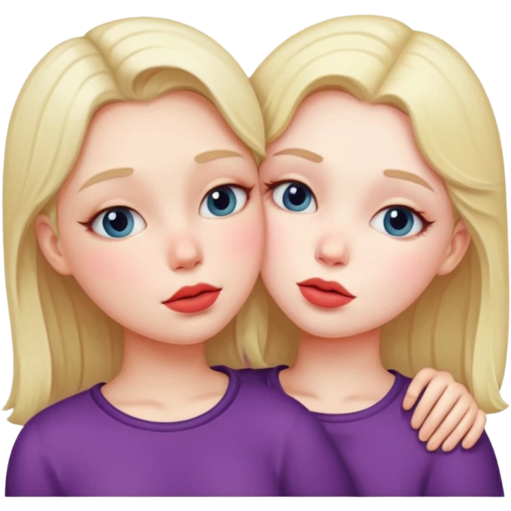 Girls making out emoji