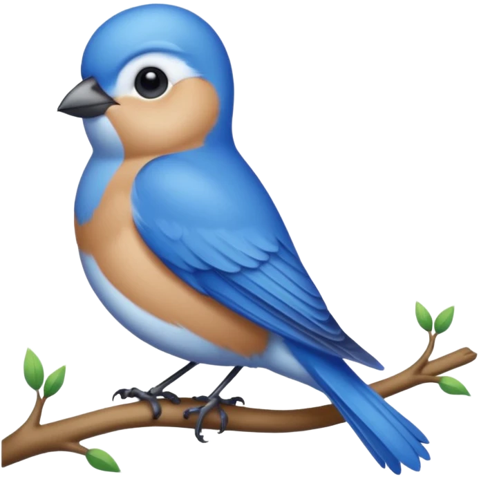 golubiro simple blue bird emoji