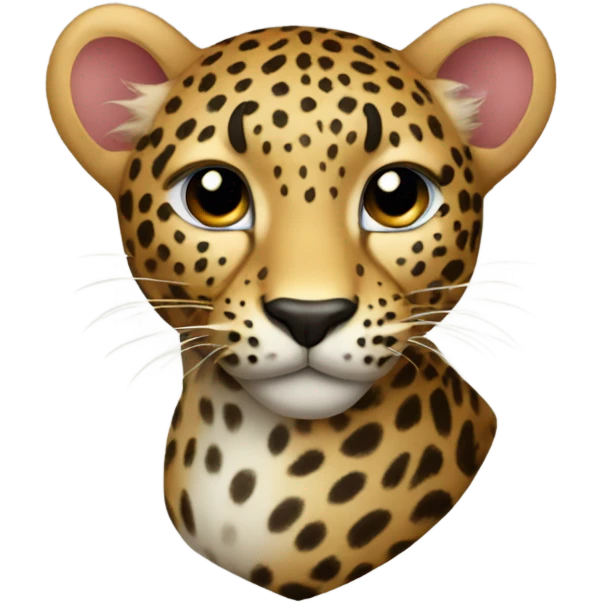 Leopard heart emoji