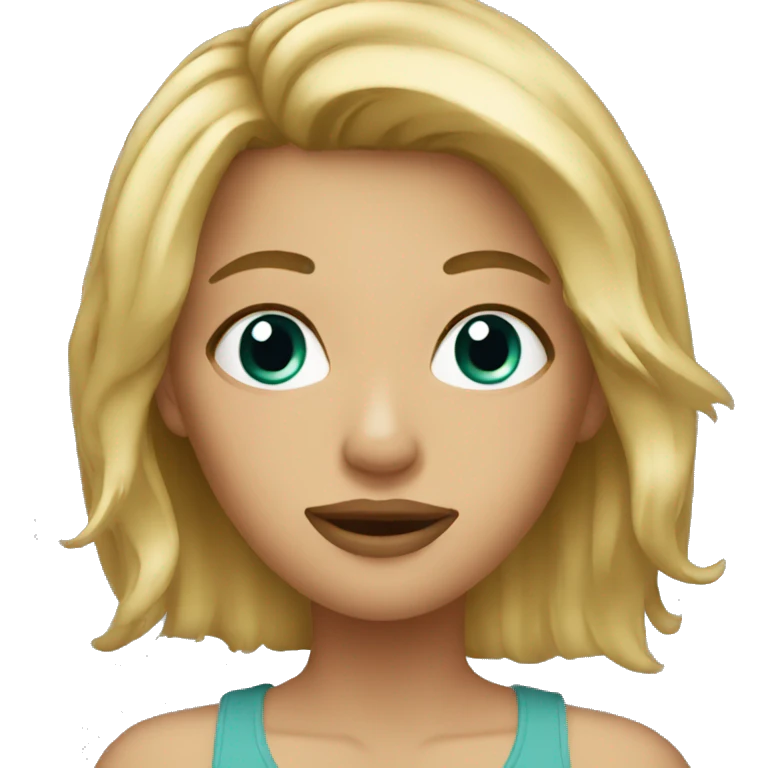 dirty blonde girl emoji