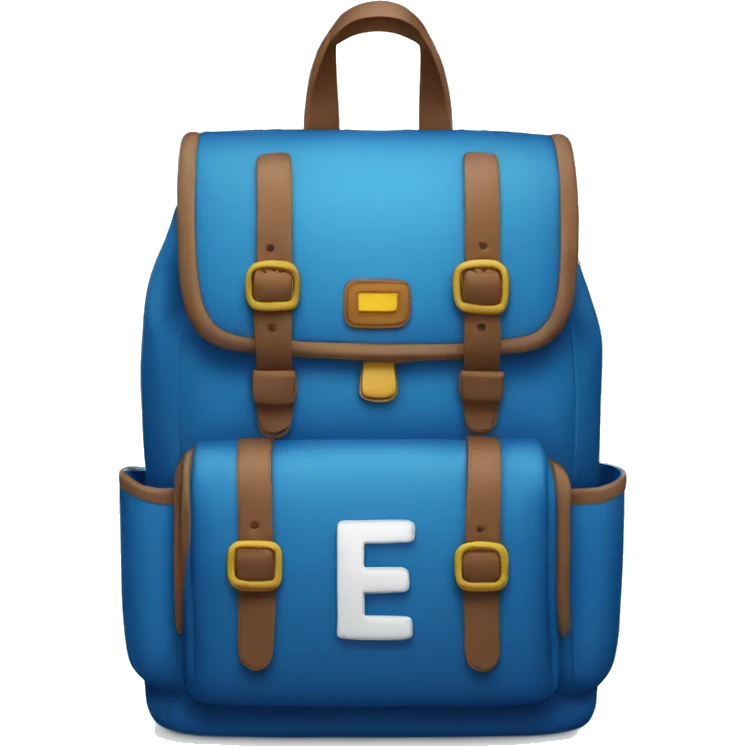school bag blu emoji