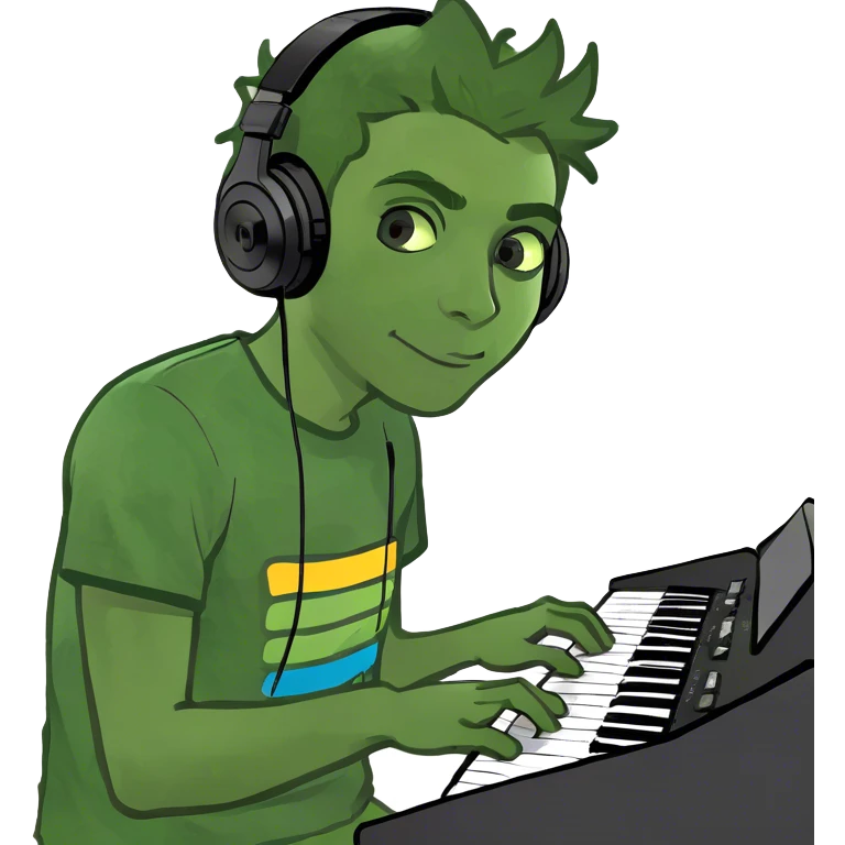 Boy with keyboard  emoji