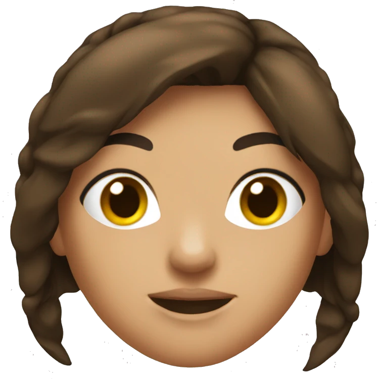brunette female boxer emoji