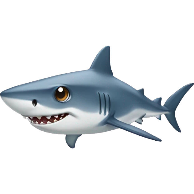 Shark with star eyes emoji