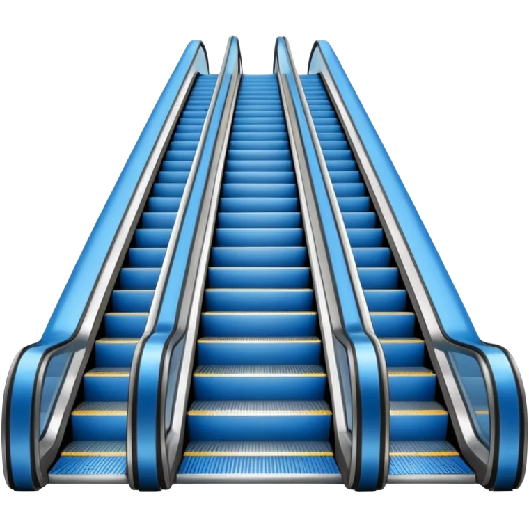 blue escalator emoji