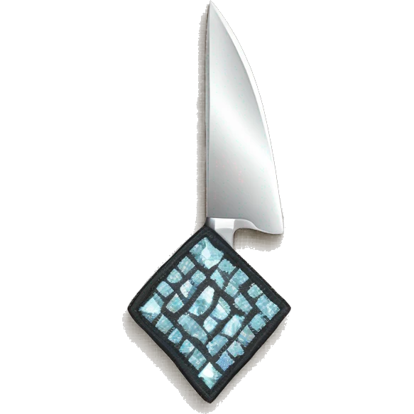 Diamond embroidered knife  emoji