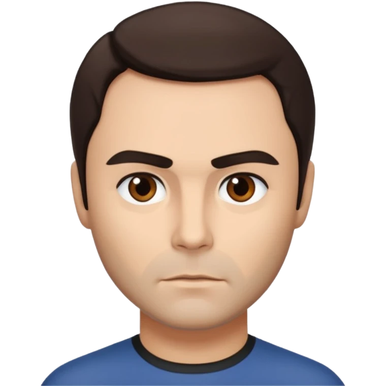 John Saxon with dark brown hair emoji