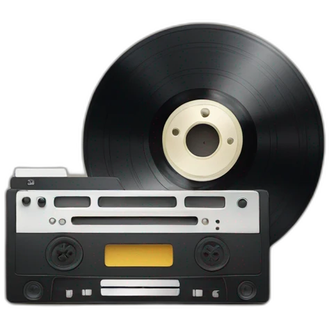 vinyl and analog tape emoji
