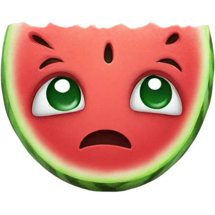 Crying watermelon  emoji